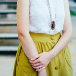 おしゃれな細見せ&脚長効果でスッキリおしゃれなマタニティ