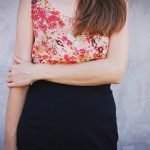 脚長効果バツグンのリブロングスカートでスタイリッシュに!