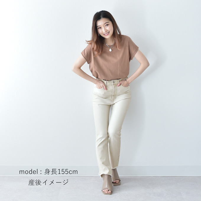 日本製 授乳服 フレンチ フレンチスリーブ 半袖 夏 マタニティ トップス Tシャツ Pearls パールズ