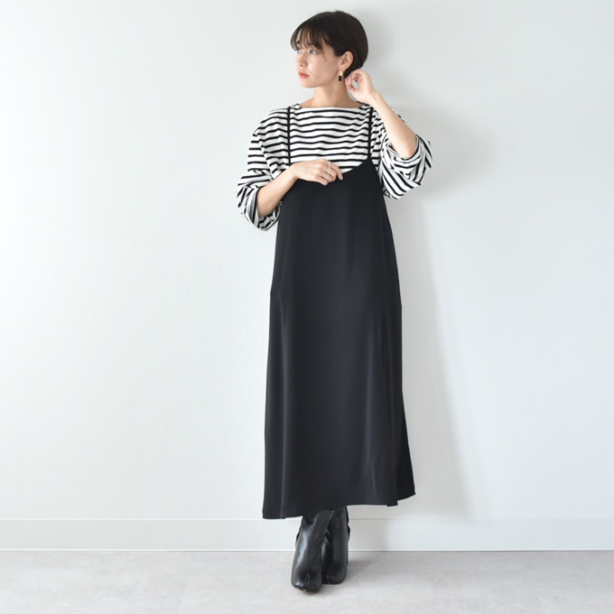 マタニティ 授乳服通販 パールズ ボーダー モノトーン 白黒