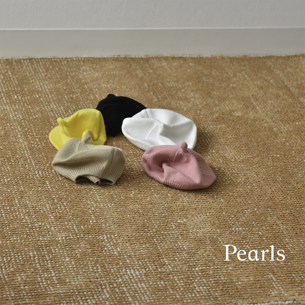 ベビー キッズ 帽子 冬 ベレー帽 女の子 男の子 ニット 赤ちゃん Pearls パールズ